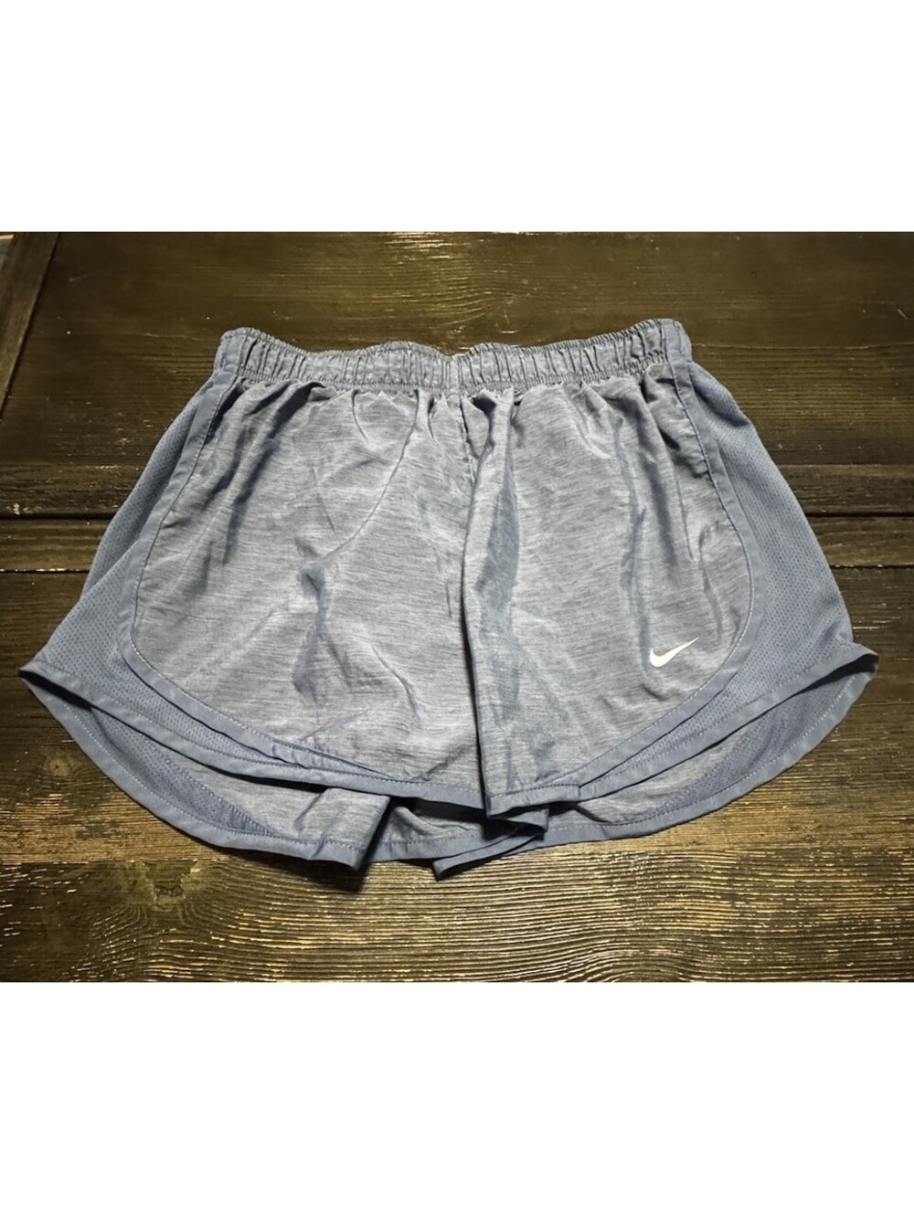 Nike Dri-FIT Tempo Running Shorts Womens Medium Blue Lined Athletic Gym